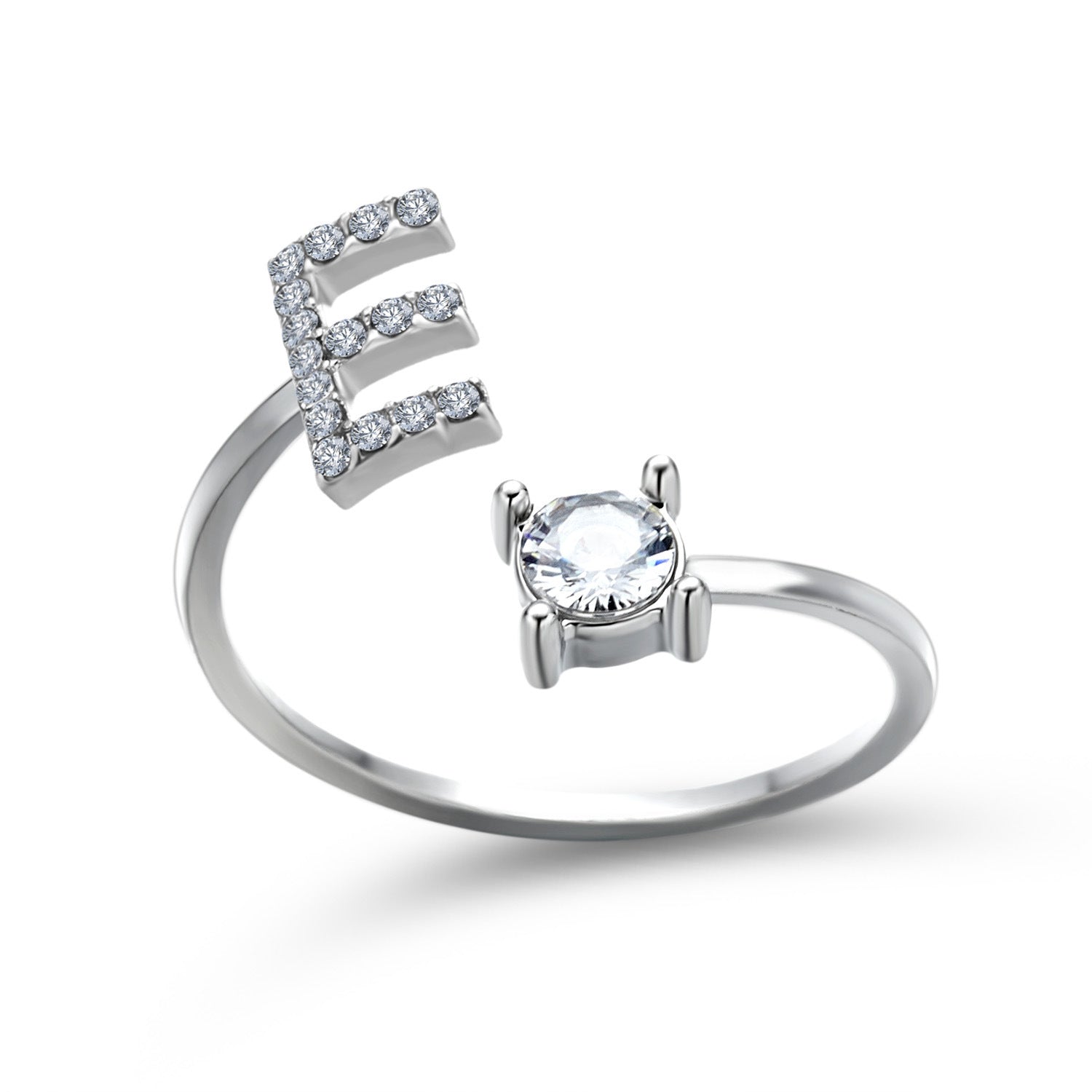 New Design Adjustable 26 Initial Letter Ring Fashion Jewelry For Women Simple Elegant Jewelry My Store