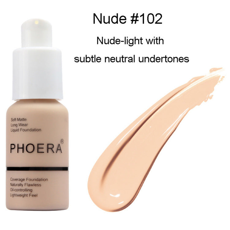 Explosive Press Type Oil Control Natural Color Matte Concealer Foundation Cream My Store