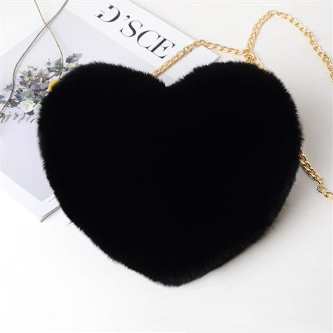 Love Bags For Women Plush Chain Shoulder Bags Valentine's Day Party Bag My Store