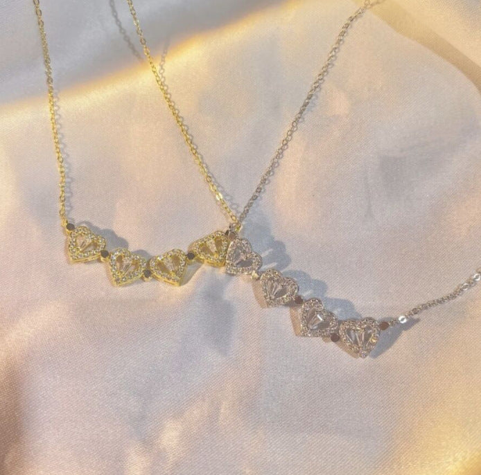 Retro Magnetic Folding Heart Shaped Four Leaf Clover Pendant Necklace Women Love Clavicle Chain Gifts Openable Choker Jewelry My Store