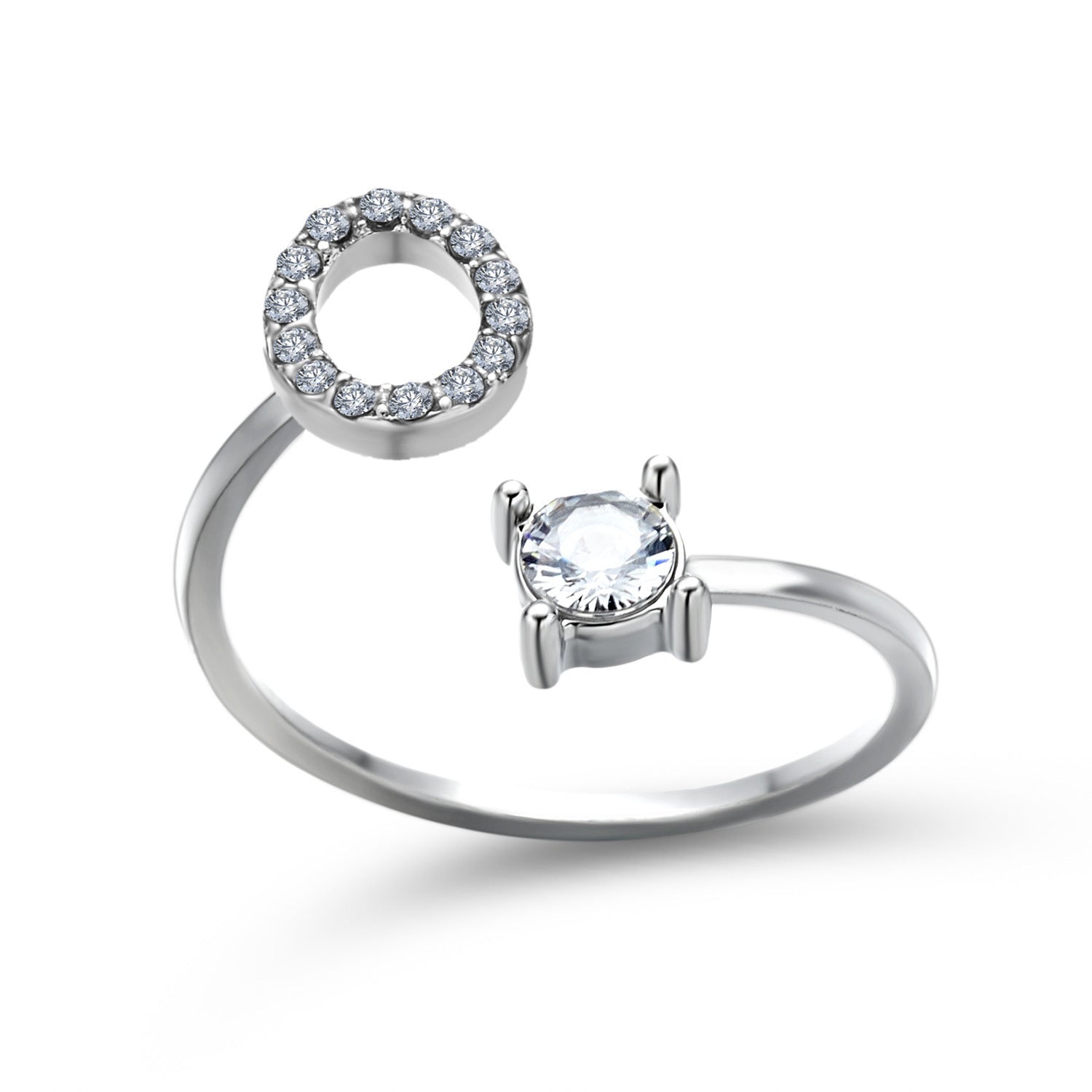 New Design Adjustable 26 Initial Letter Ring Fashion Jewelry For Women Simple Elegant Jewelry My Store
