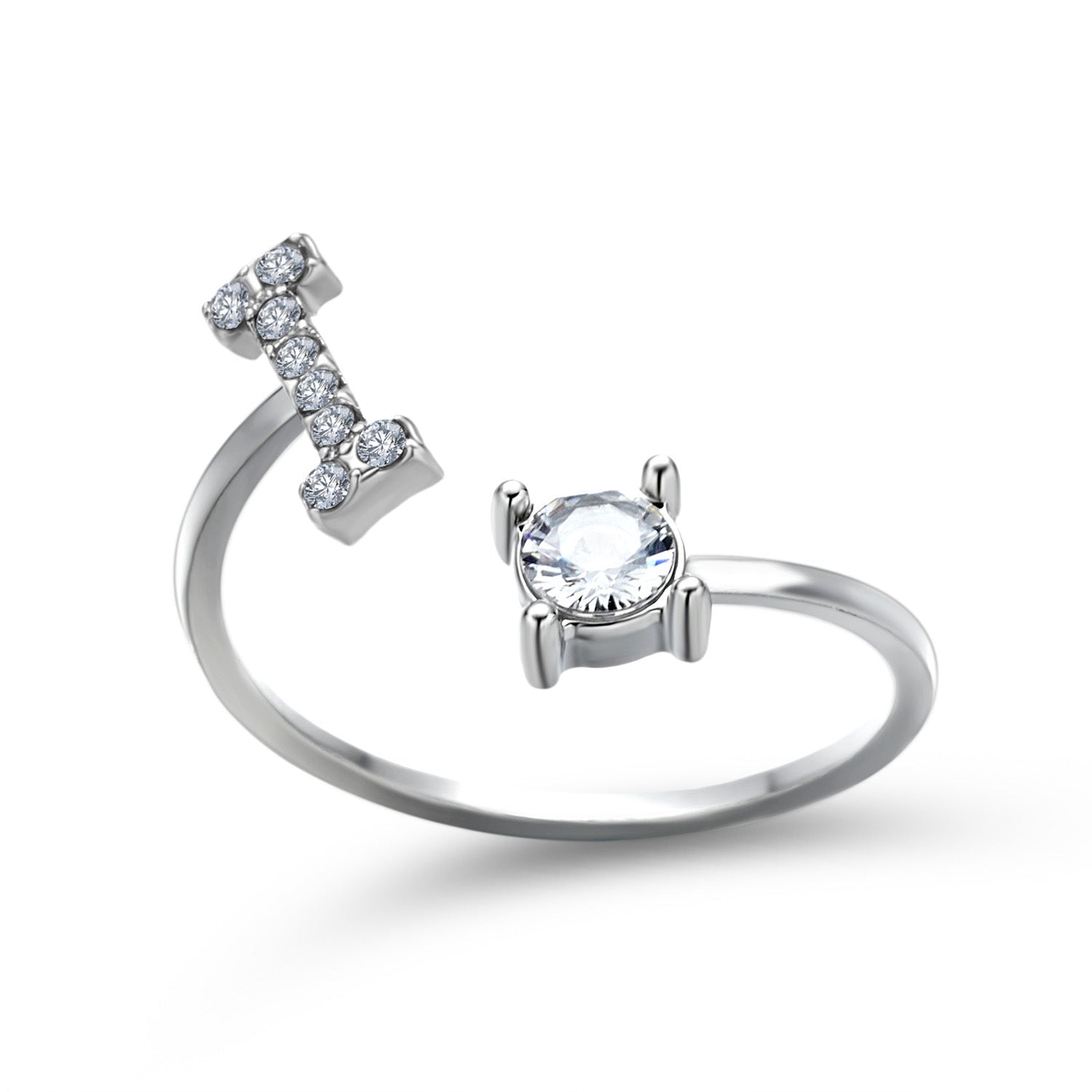 New Design Adjustable 26 Initial Letter Ring Fashion Jewelry For Women Simple Elegant Jewelry My Store