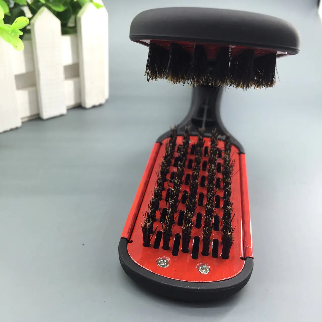 Professional Matte Black Red Straightening Hair Comb My Store