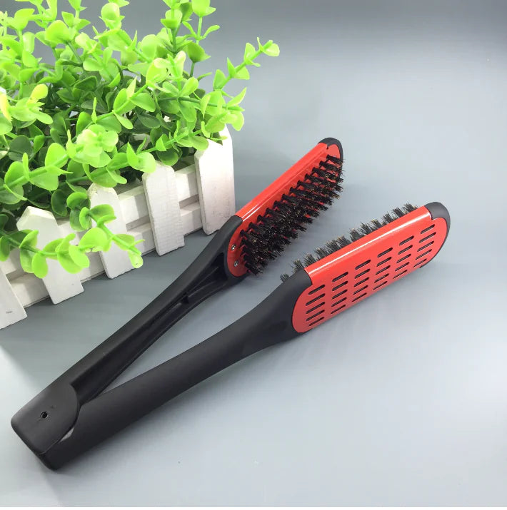 Professional Matte Black Red Straightening Hair Comb My Store