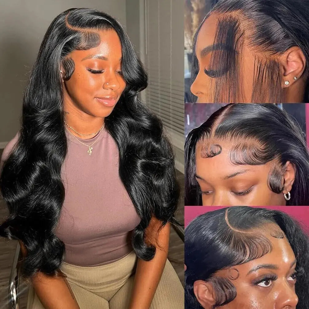 Vipeony 13x4 HD Lace Front Wigs Human Hair Body Wave Lace Front Wigs Human Hair Wigs for Women 180% Density Glueless Lace Frontal Wigs Brazilian Human Hair Wigs Pre Plucked Bleached Knots 22 Inch My Store