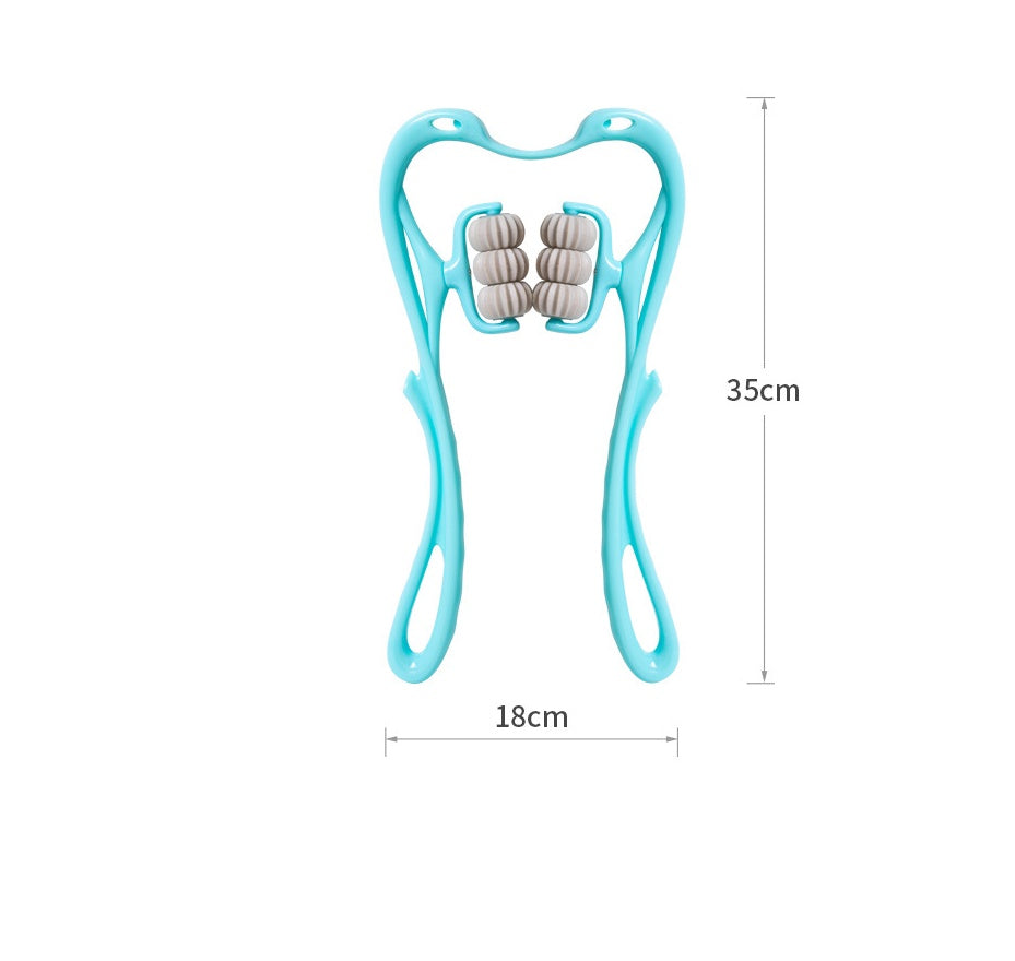 Multifunctional Manual Six-wheel Neck Massager Massage Relieve Roller Massage Tool My Store