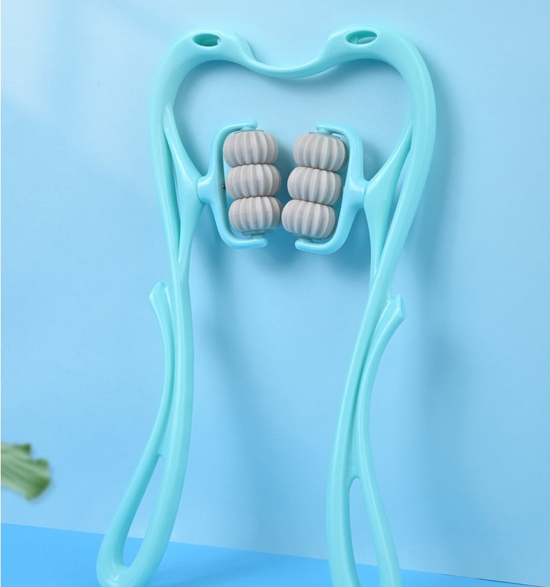 Multifunctional Manual Six-wheel Neck Massager Massage Relieve Roller Massage Tool My Store