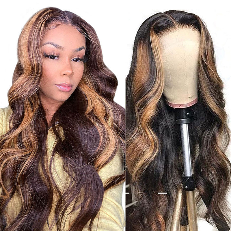 Women's Fashion Foreign Trade Wigs, Long Curly Hair, Chemical Fiber Wigs, Rose Net My Store