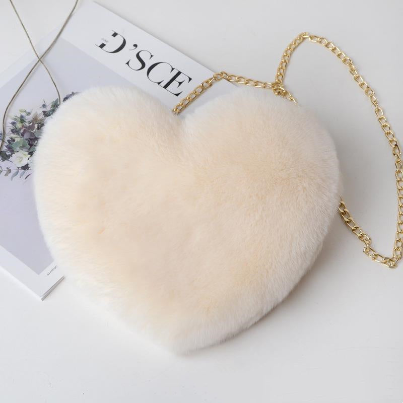 Love Bags For Women Plush Chain Shoulder Bags Valentine's Day Party Bag My Store