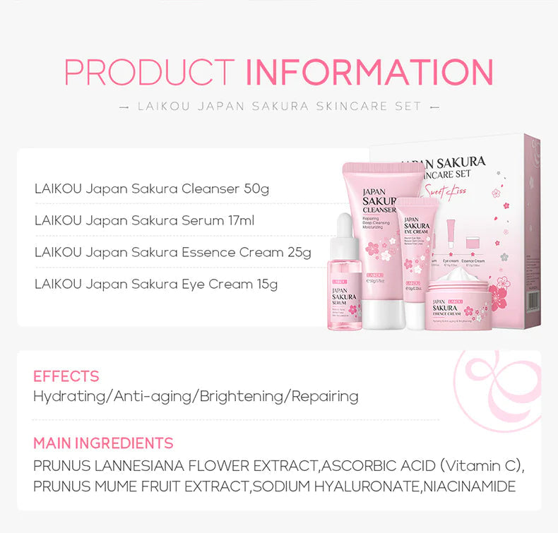 Sakura Skin Care 4-Piece Set My Store